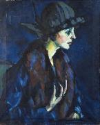 konrad magi Portrait of a woman painting